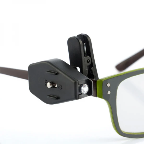 Pack de 2 clips lumière LED pour lunettes - Livraison Offerte