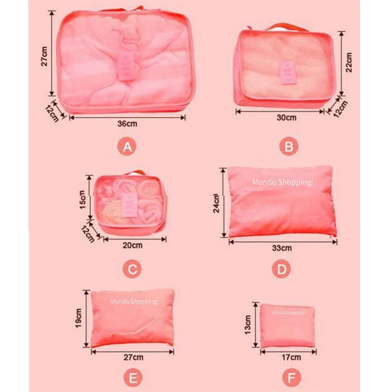 Pochettes de rangements pour valises