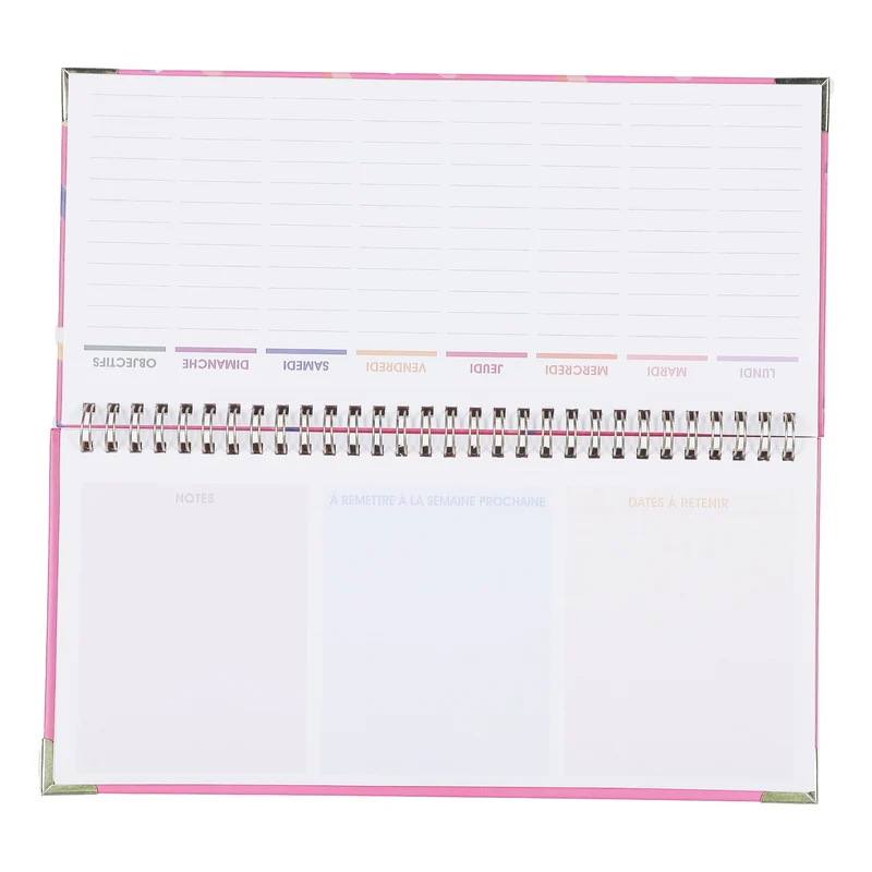 Semainier 60 pages