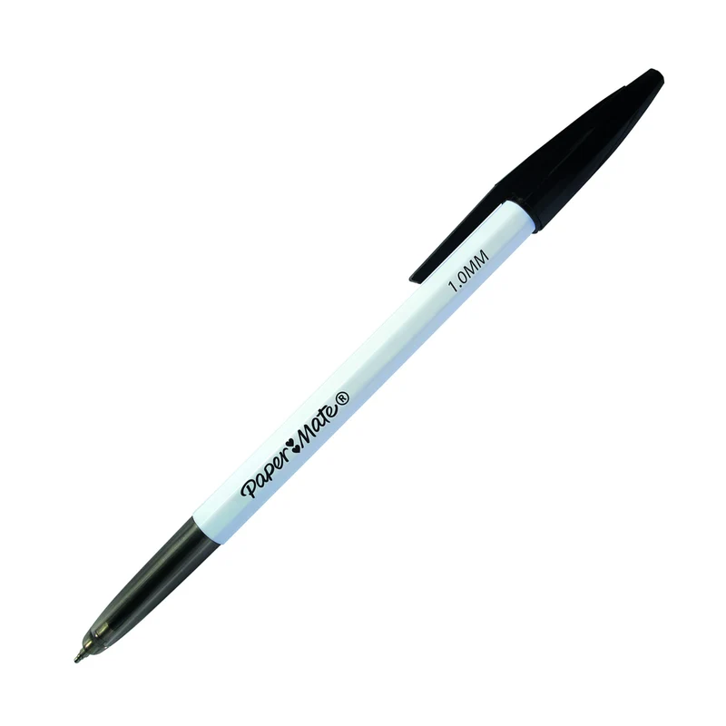 Lot de 8 stylos bille bleu noir rouge et vert