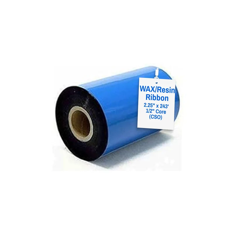 Thermal Transfer Ribbon 2.25" x 243' – Wax/Resin with 1/2" Core for Oil Change Sticker Printer