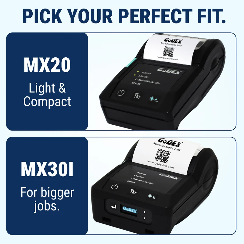 Mobile Receipt Printer - Portable, Wireless, Bluetooth Direct Thermal Label Printer – 2"