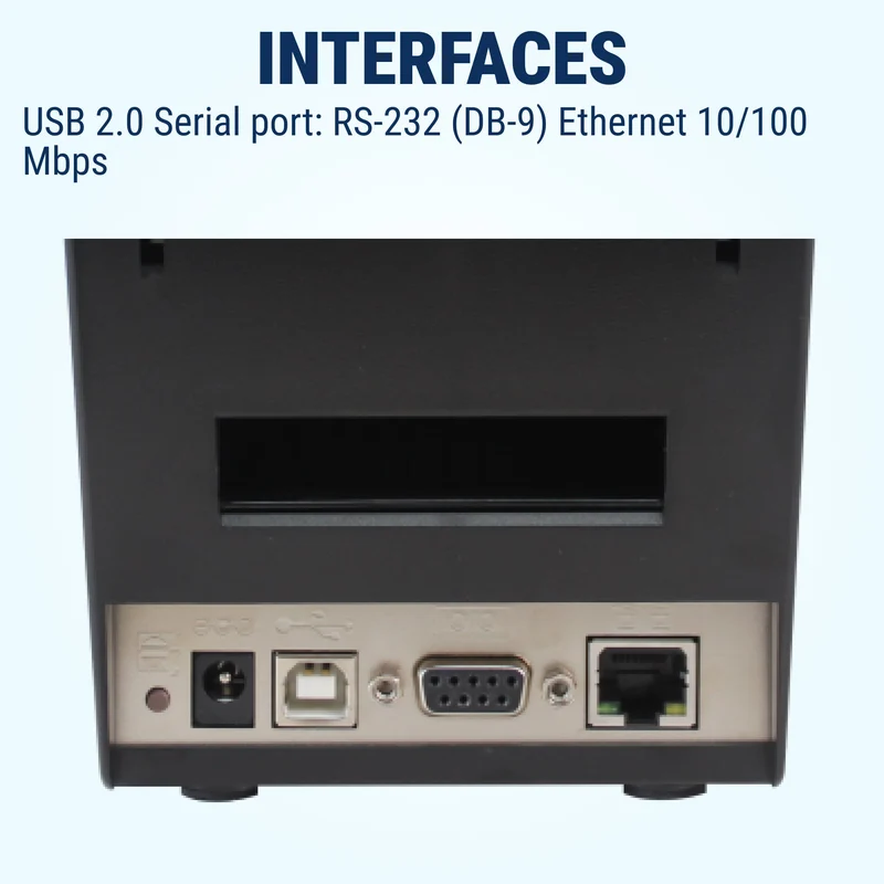 GoDEX DT230L Direct Thermal Printer - 2" 300 DPI, Desktop Printer with USB/Ethernet