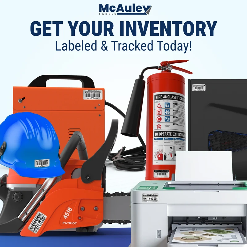 Custom Inventory Barcode Labels – Serialized Stickers for Asset Tracking - Metalized Silver
