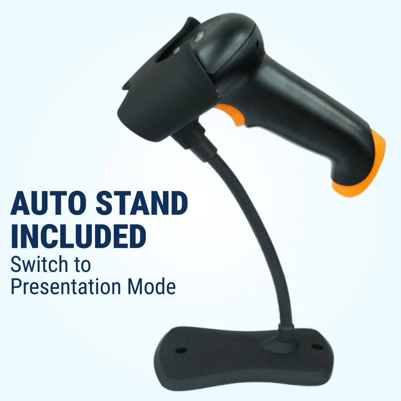GoDEX GS220 USB Barcode Scanner – 1D Plug-and-Play Scanner for Retail & Warehouse (3-Year Warranty)