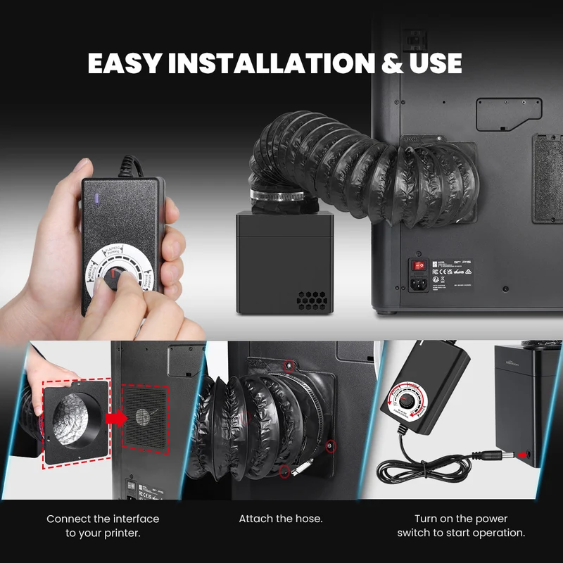 Système de filtration pour imprimante 3D Mintion V1 Filtre à air