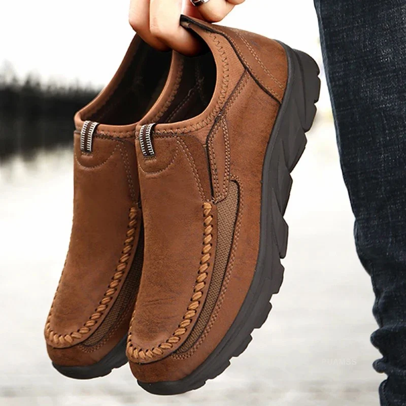 Chaussures Slip-on en Cuir PU - Homme
