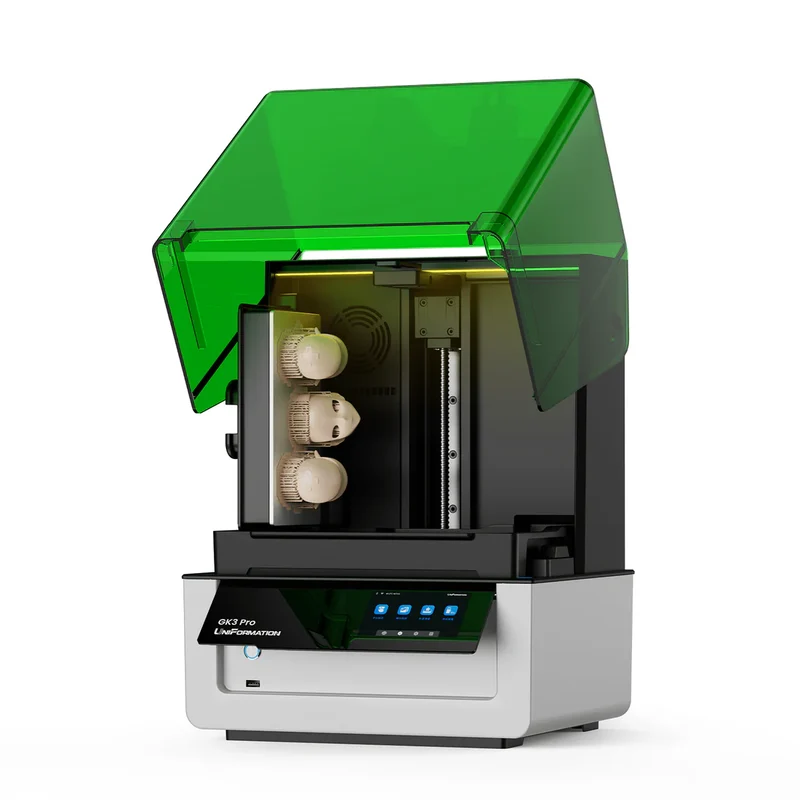Uniformation GK3 Pro – Imprimante résine professionnelle haute résolution avec source lumineuse de 385 nm et contrôle actif de la température de la résine