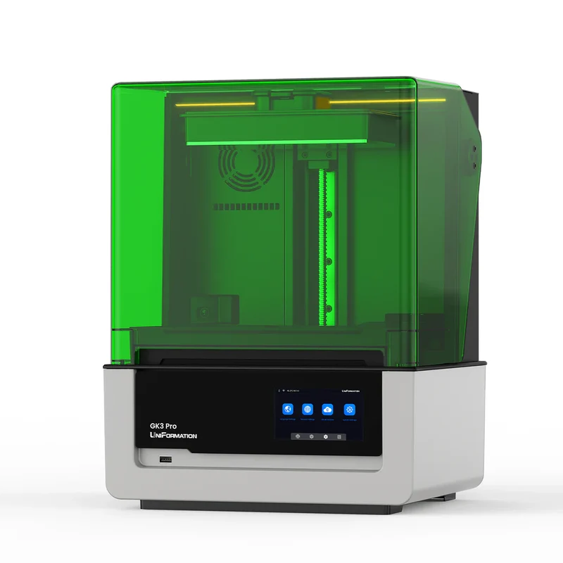 Uniformation GK3 Pro – Imprimante résine professionnelle haute résolution avec source lumineuse de 385 nm et contrôle actif de la température de la résine