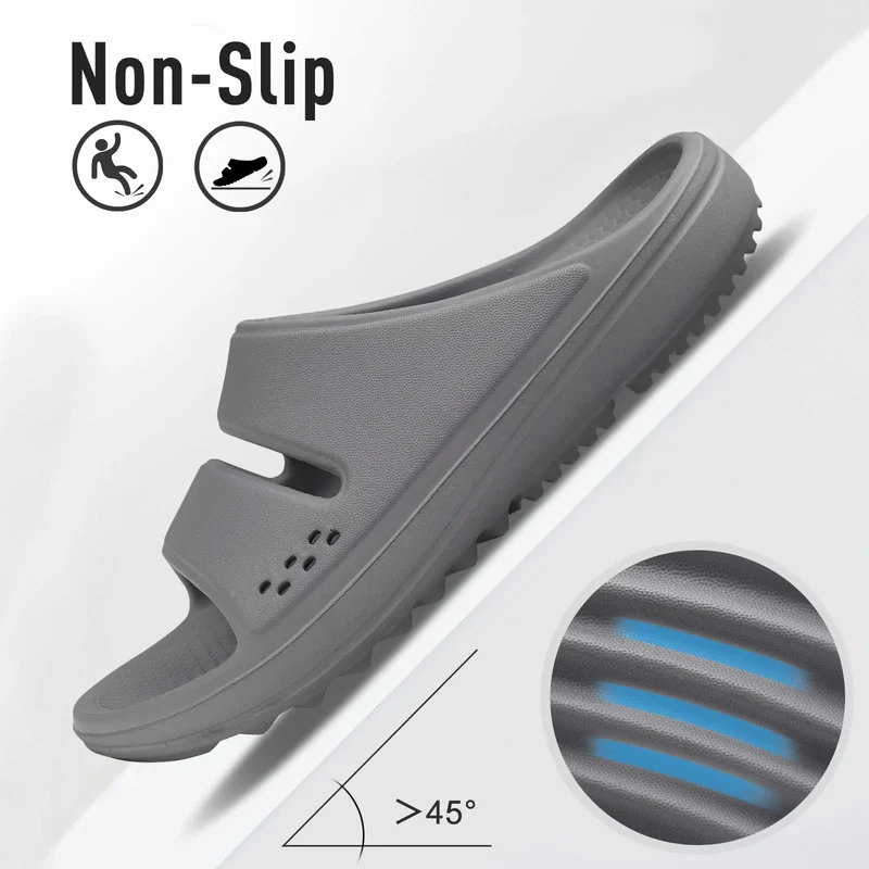Sandales plates orthopédiques antidérapantes — femme, usage maison, plage et extérieur