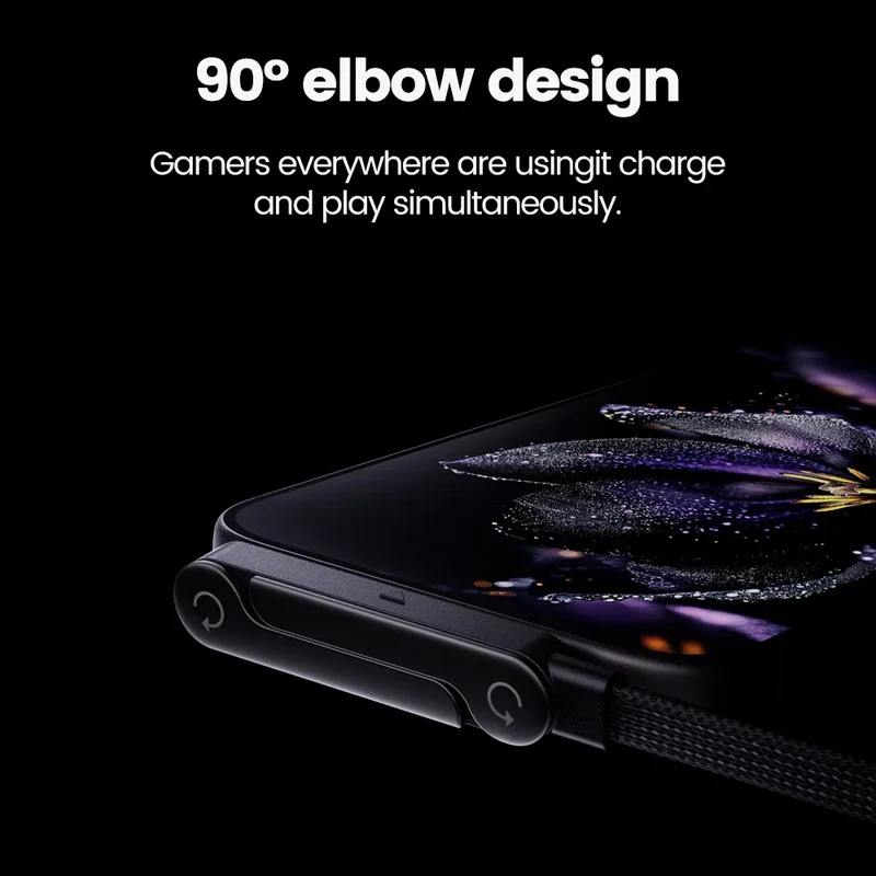 Chargeur 2-en-1 USB-C 65W – Câble Charge Rapide avec Support Pliable