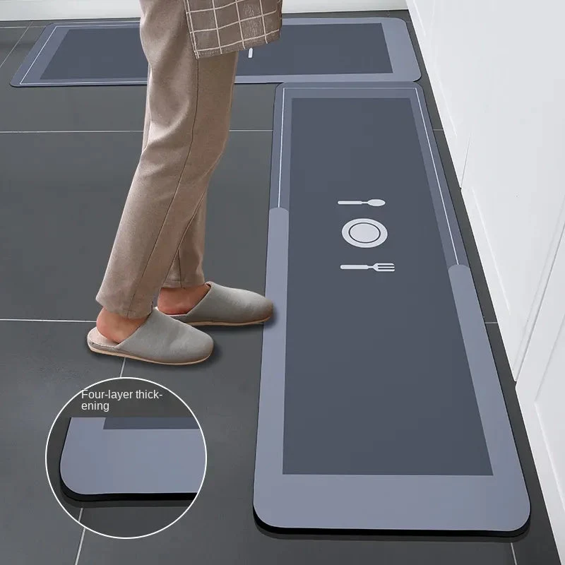 Tapis de Cuisine en Polymère Antidérapant et Confortable