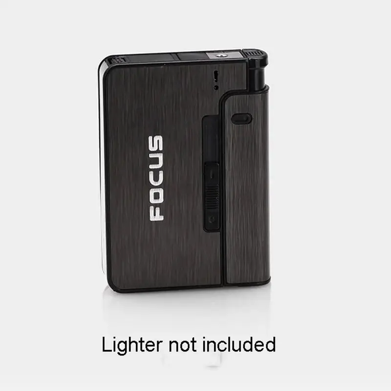 Étui Métallique 2 en 1 Cigarettes & Briquet - Idée Cadeau