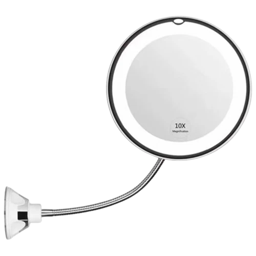 Miroir grossissant avec LED intégrée