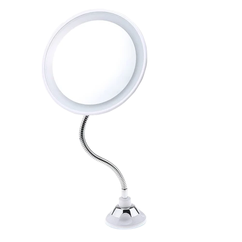 Miroir grossissant avec LED intégrée