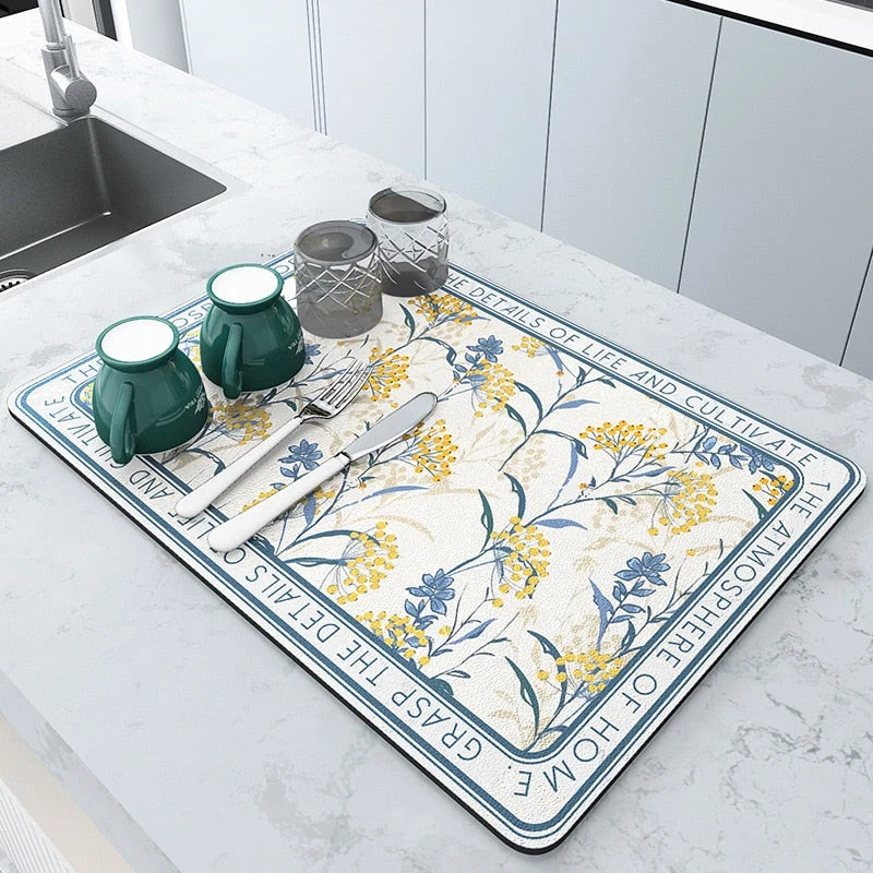 Tapis Absorbant Séchage Rapide