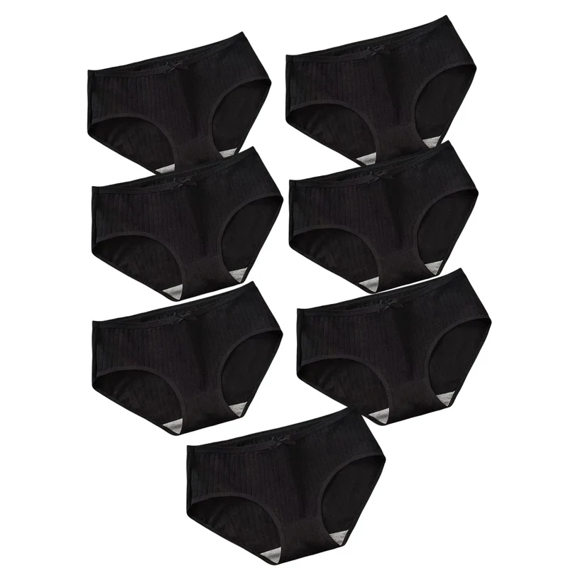 Lot de 7 Culottes en Coton Côtelé - Confort Intime
