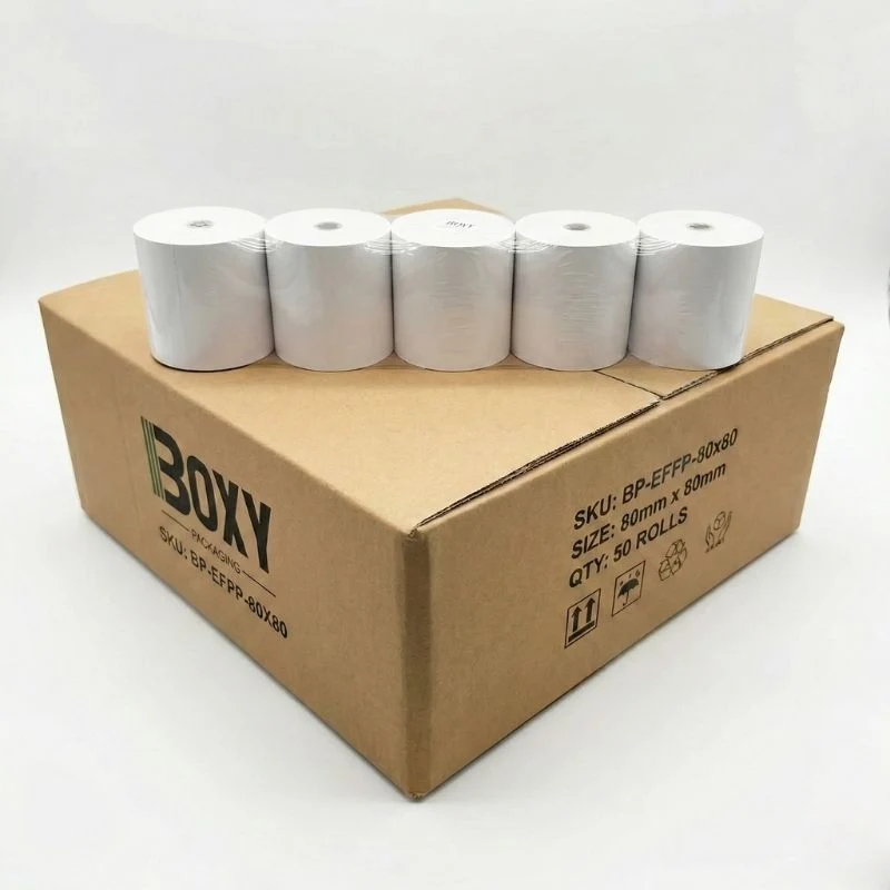 80mm x 80mm Thermal Receipt Rolls - 50 Pack