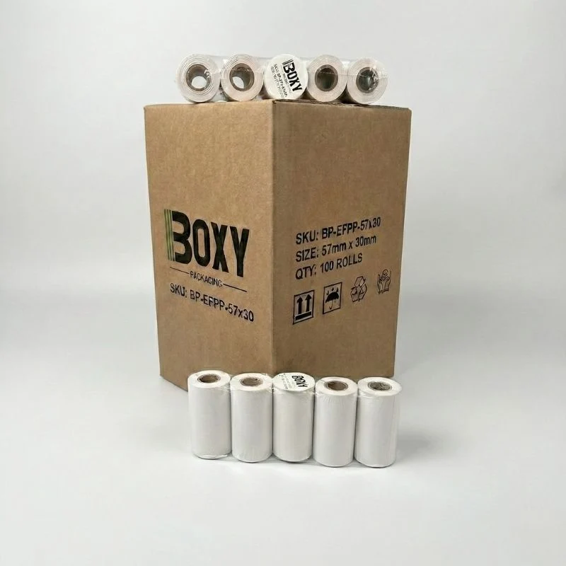 57mm x 30mm Thermal EFTPOS Paper Rolls - 100 Pack