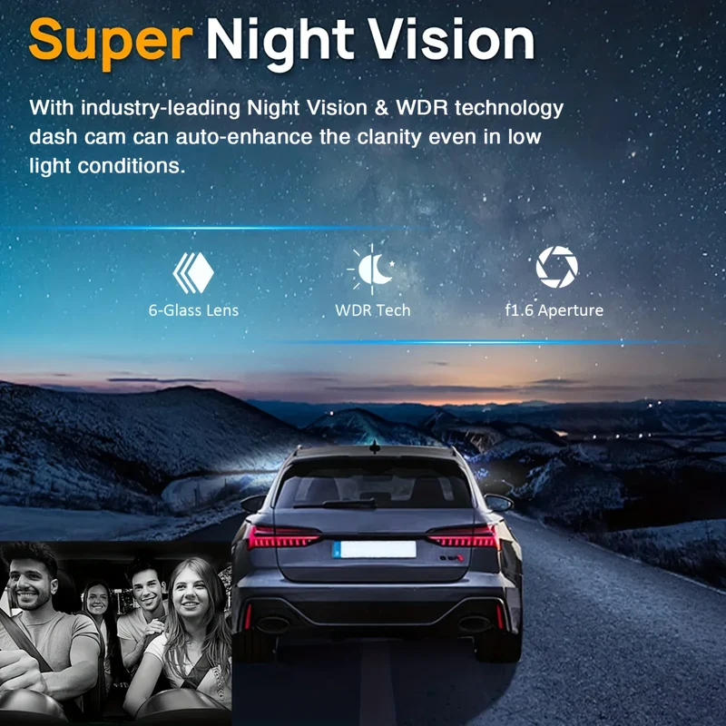 Caméra de Voiture Avant & Intérieur – Full HD + Carte SD 64GB
