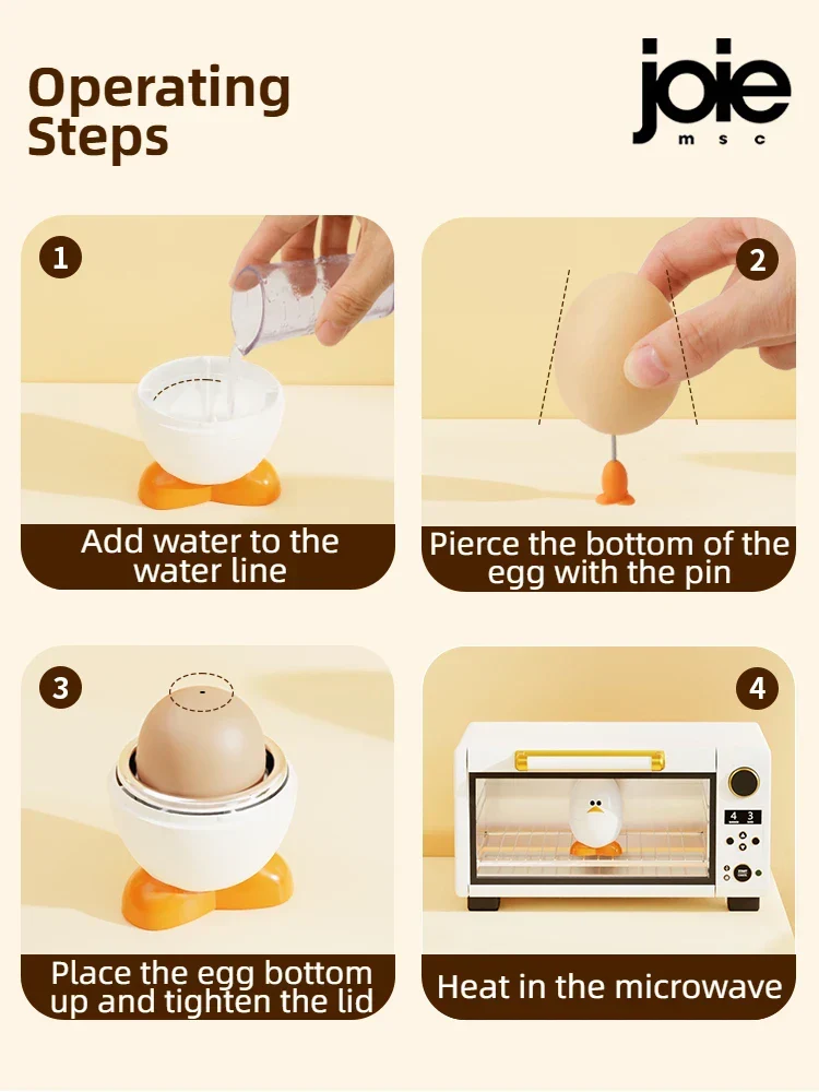 Eggy - Cuiseur à Oeuf Dur au Micro-ondes