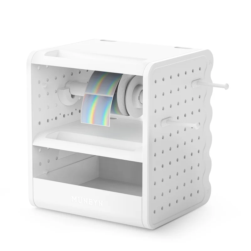 MUNBYN ILH03 5-in-1 Label Holder and Desk Organizer