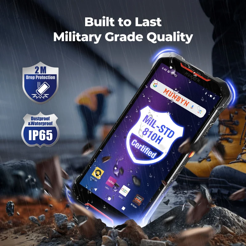 MUNBYN AS01P Android 14 Barcode Scanner for Warehouse Inventory