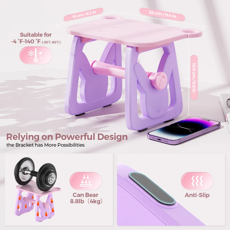 MUNBYN ILH02 3-in-1 Label Holder for Printer and Roll Storage