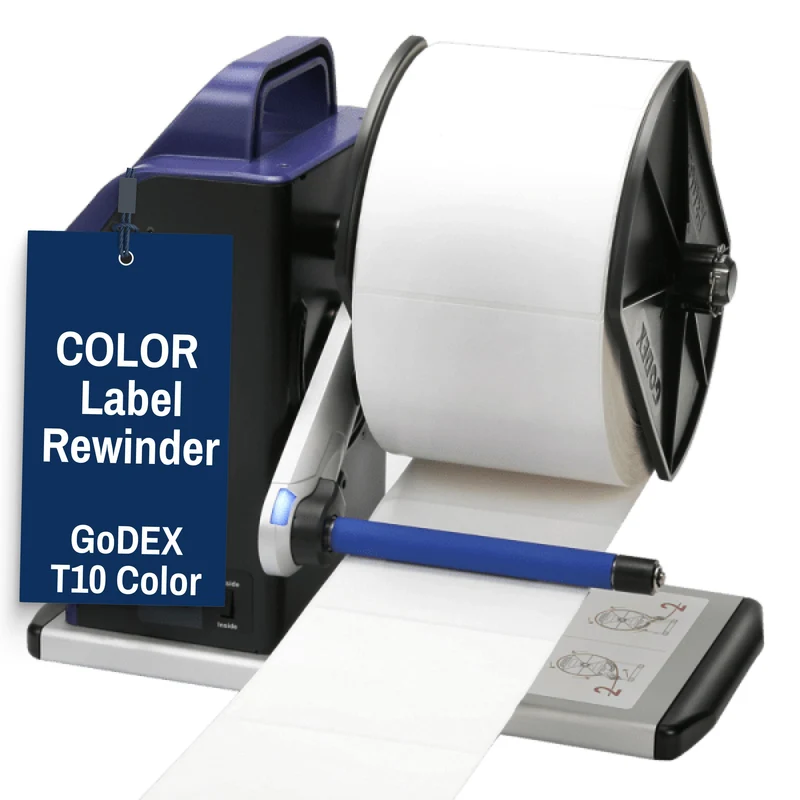 GoDEX T-10C Label Rewinder – Professional Rewinder for Color Label Printers (3-Year Warranty)