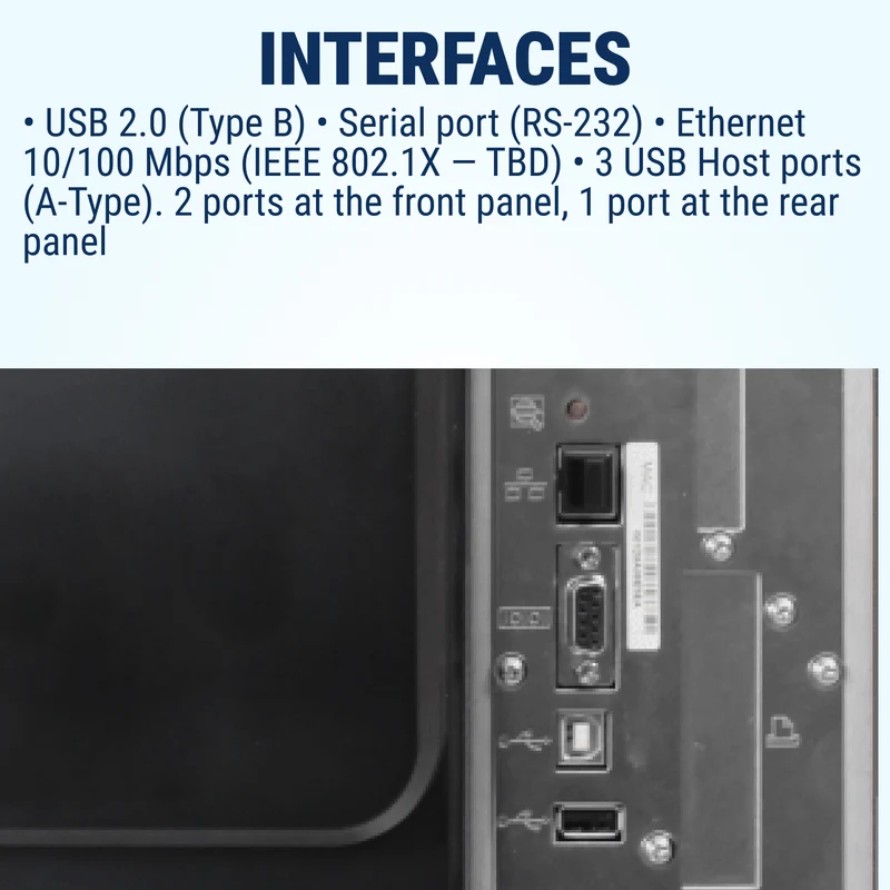 GoDEX GX4200i Thermal Printer - 203 DPI, Up to 16 IPS, 5" Touchscreen, USB/Serial/Ethernet