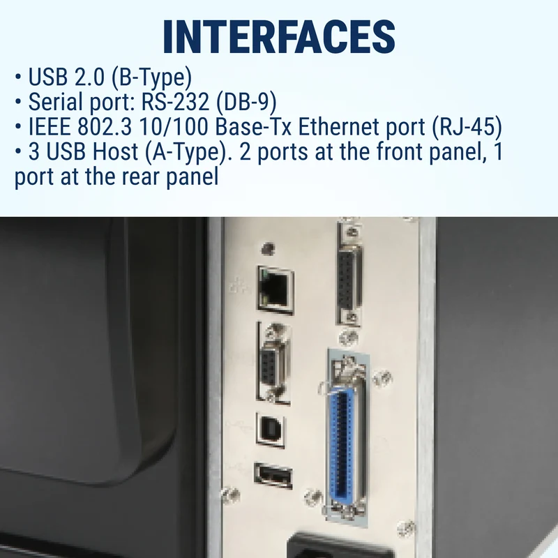GoDEX ZX1200Xi Thermal Printer - 203 DPI, Up to 14 IPS, Industrial Label Printer