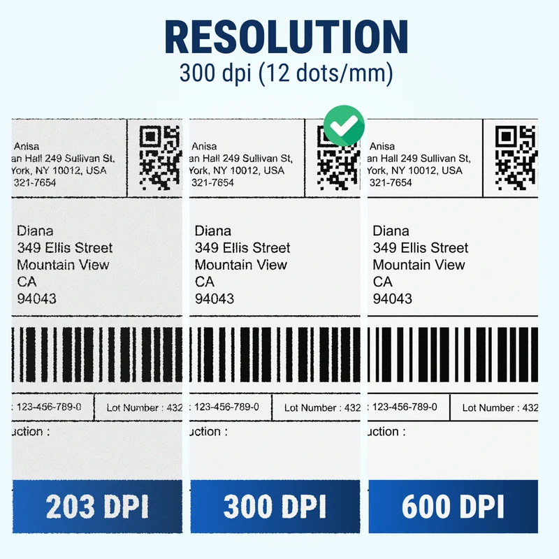GoDEX HD830i+ Thermal Printer - 8" Wide, 300 DPI Industrial Barcode Label Printer | 3-Year Warranty