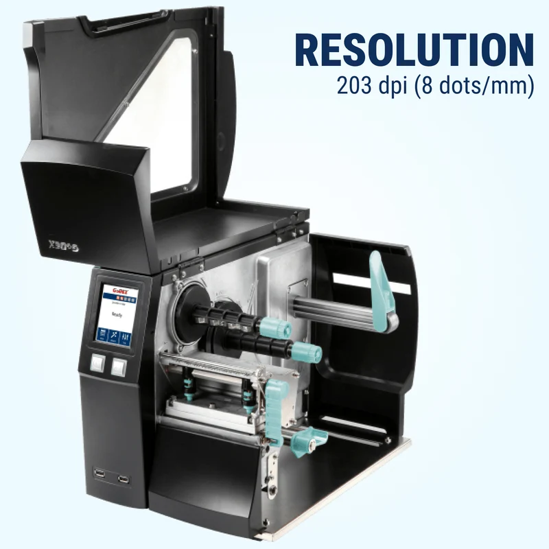 GoDEX ZX1200i+ Thermal Printer - 4" 203 DPI | 2-in-1 Industrial Label Printer - 3-Year Warranty