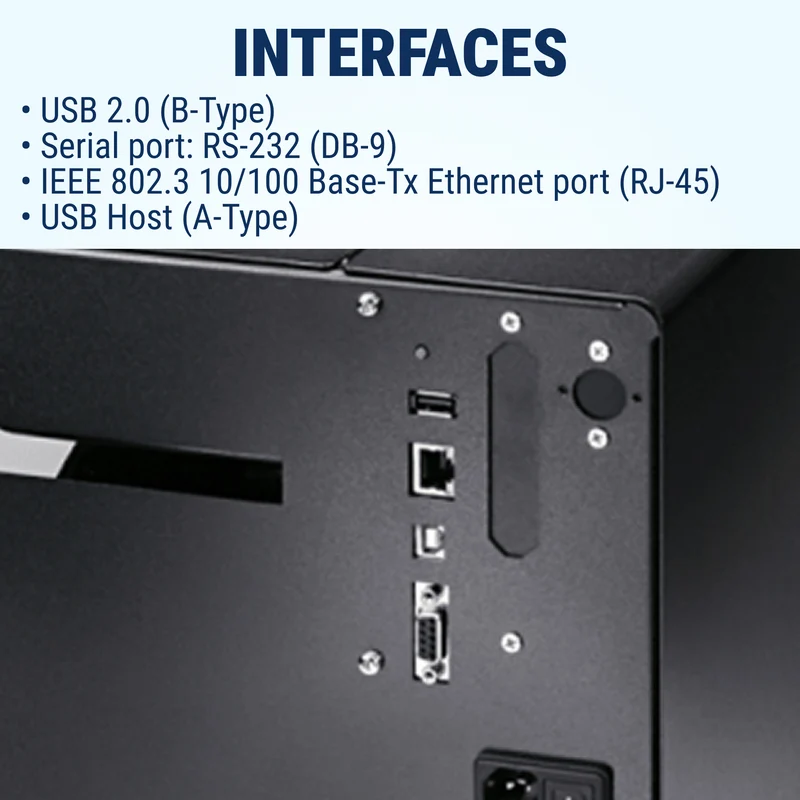 GoDEX EZ2350i Thermal Printer – 4" 300 DPI 2-in-1 Industrial Manufacturing Printer, 3-Year Warranty