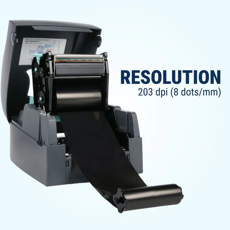 GoDEX G500 Thermal Printer 4" 203 DPI - Transfer & Direct Thermal Label Printer with 3-Year Warranty