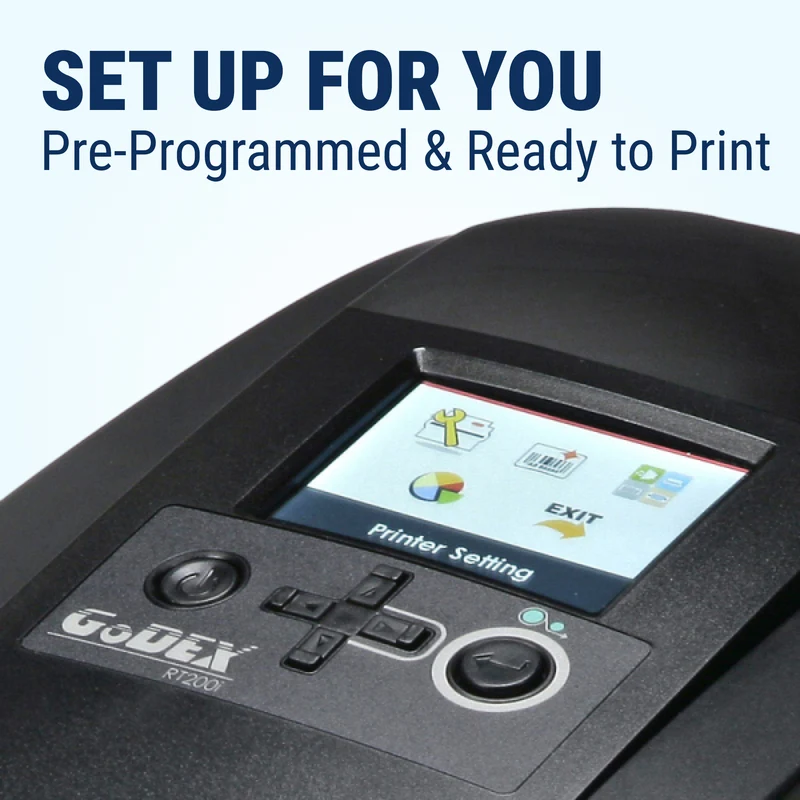 Oil Change Sticker Printer System – Preloaded with 1000 Custom Labels, Ribbon & Standalone Keyboard