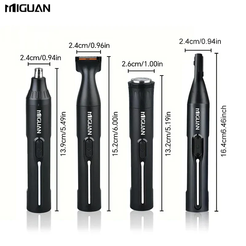 Tondeuse 4 en 1 Rechargeable – Nez, Barbe, Sourcils