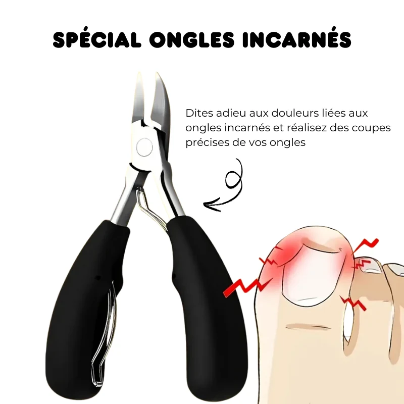 Ensemble de Coupe-ongles pour Ongles Incarnés - 4PCS