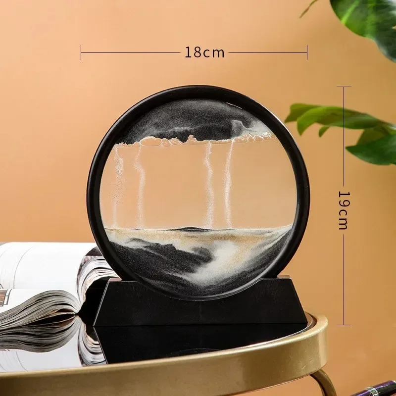 Cadre Sablier Artistique 3D – Paysage Apaisant