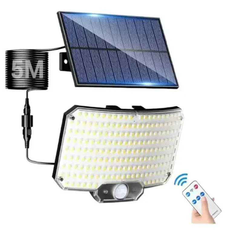Projecteur LED Solaire Extérieur – 234 LEDs + Capteur