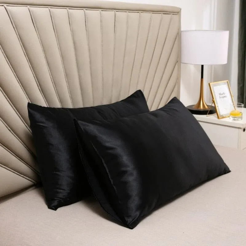Lot de 2 Taies d'oreiller 100% soie