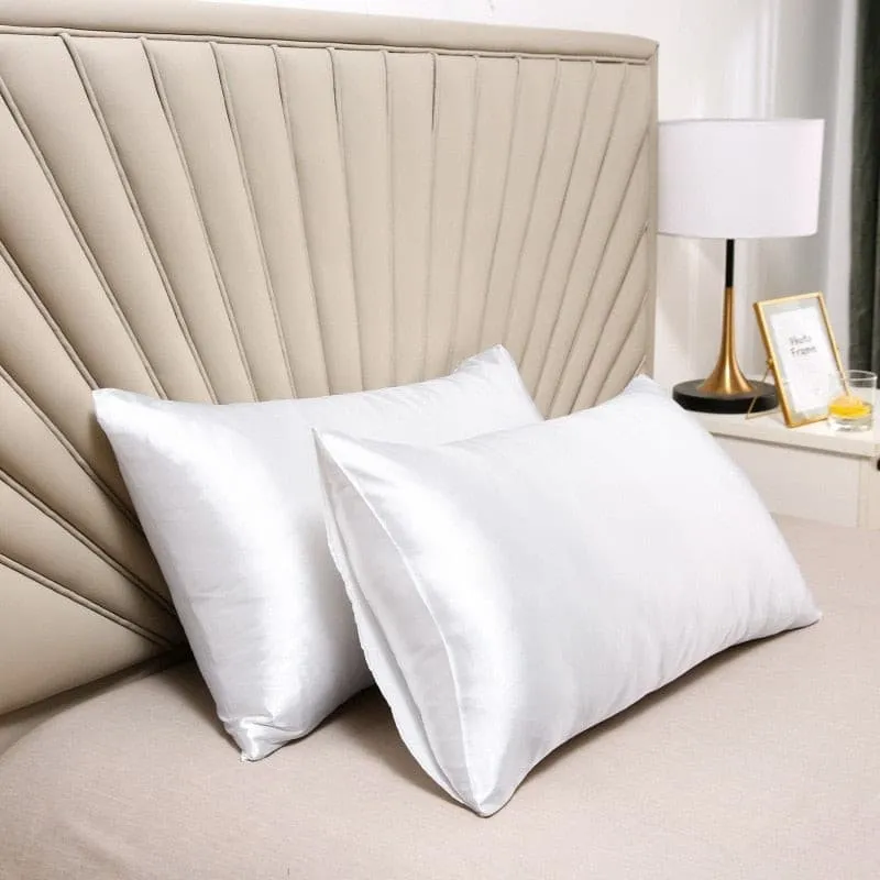 Lot de 2 Taies d'oreiller 100% soie