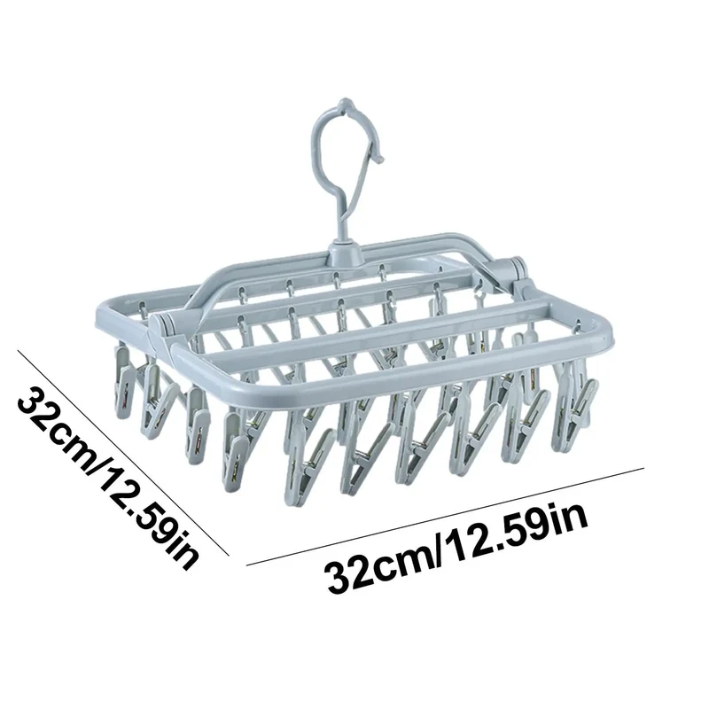 Étendoir Pliable 32 Pinces – Gain de Place