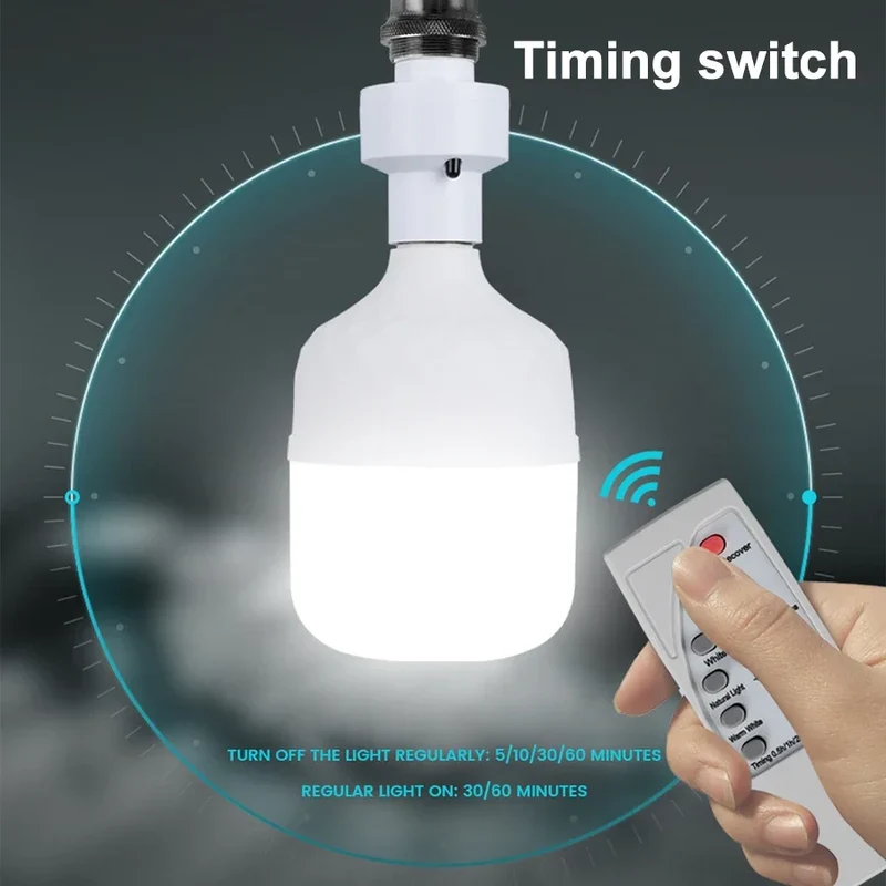 Douille LED E27 avec Télécommande et Minuterie