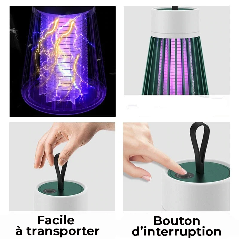 Lot de 2 Lampes anti moustiques portables