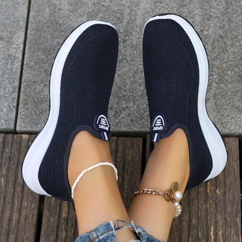 Baskets Femme Confort Respirant Sans Lacets