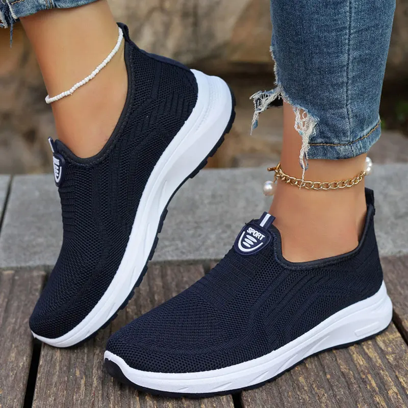 Baskets Femme Confort Respirant Sans Lacets