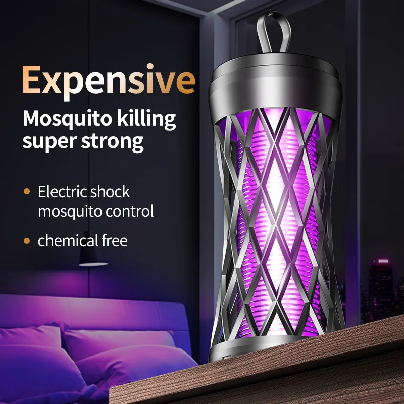 Lampe Anti-Moustiques à Accrocher ou Poser – Rechargeable
