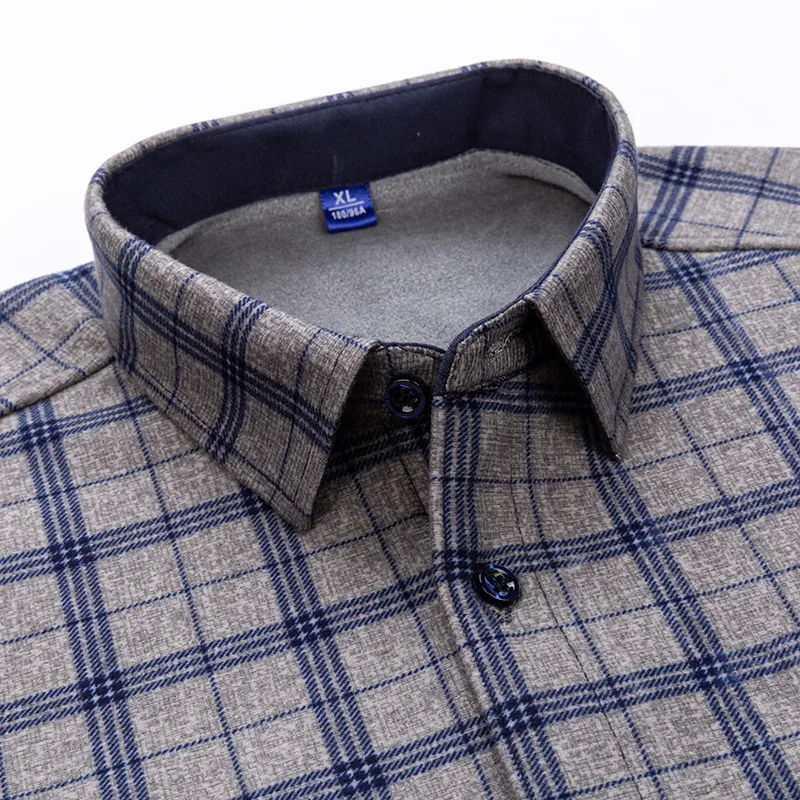 Chemise Hiver Homme Épaissie & Doublée Polaire