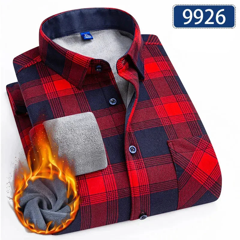 Chemise Hiver Homme Épaissie & Doublée Polaire